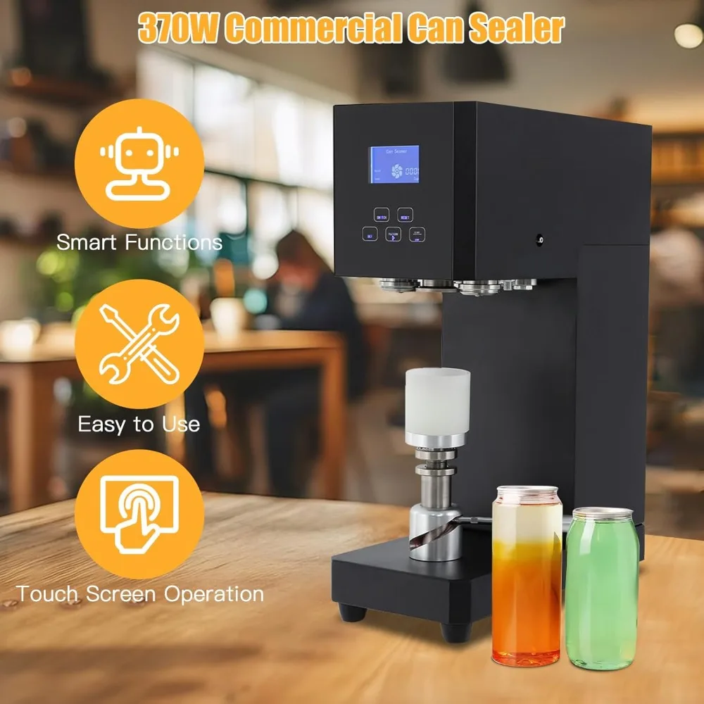 Mesin Penyegel Kaleng Elektrik, Mesin Penyegel Gelas 4-6 Detik/Kali, Penyegel Botol Minuman Teh Susu, Mesin Penyegel Minuman