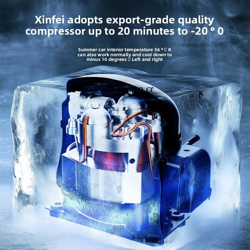 XL car refrigerator 12v24v car and home dual-purpose compressor made of refrigerated truck