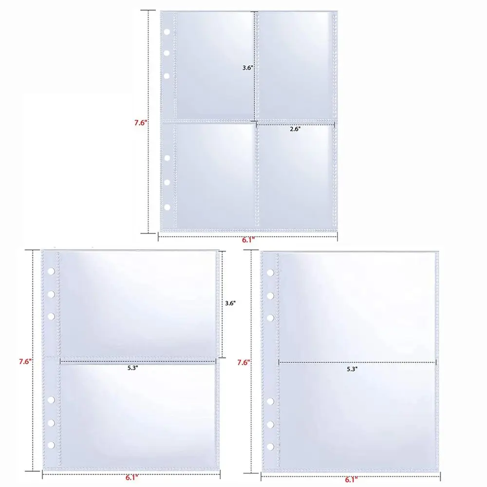 Kpop Photocard Binder 6 Ring Photocard Sleeves A5 Size Multi-Pockets Photocard Binder Photo Album Page - view 6