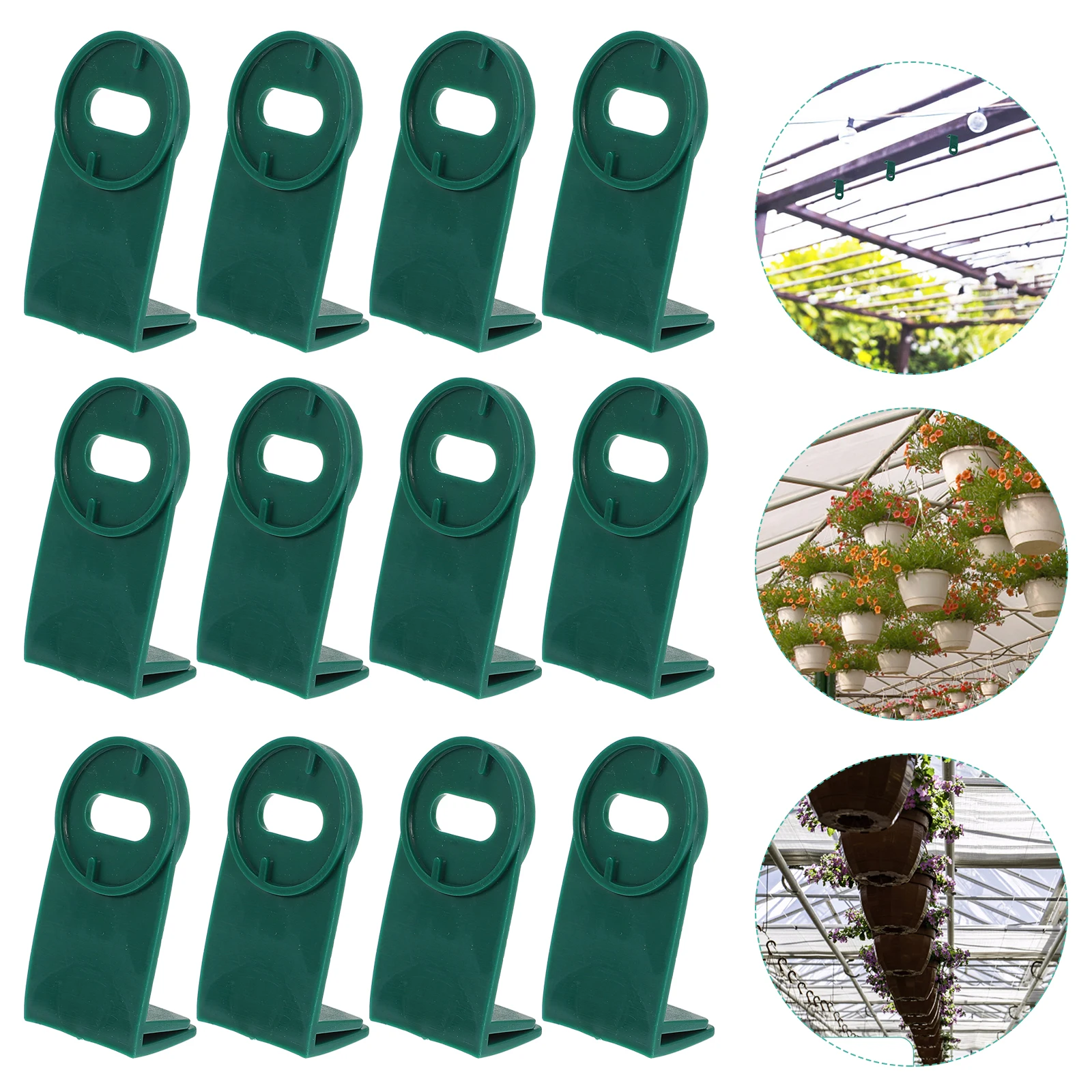 

50pcs Greenhouse Clips Durable Hangers for Plants Baskets Flower Pots Garden Greenhouse Hanger Accessories Hanging Tools