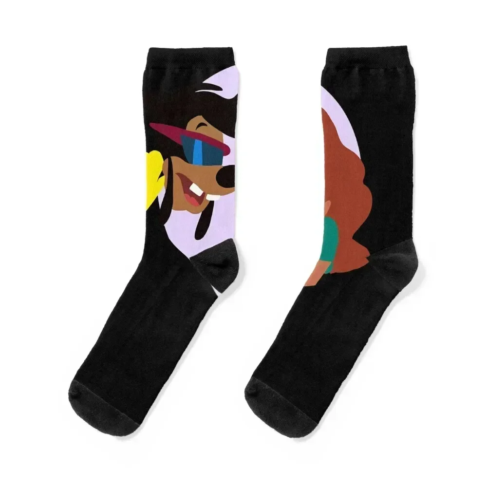 Roxanne and Max dressed as POWERLINE Socks Climbing funny gift Socks Men's Women's