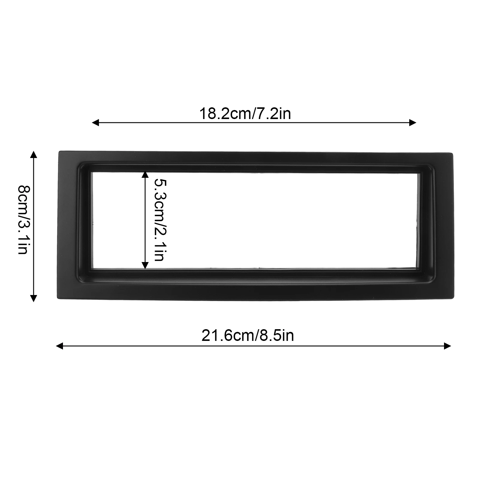 Radio Stereo Mounting Fascia Double Din Player Frame Black Replacement for CITROEN C5 2004 2005 2006 2007 2008 Car Style