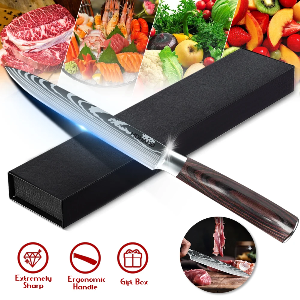 

Professional Kitchen Knives 7CR17MoV Stainless Steel Knife Kitchen Slicing Meat Bone Slicing Kitchen Knives and Tools