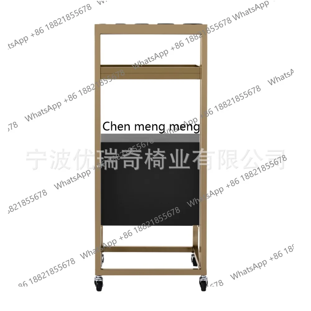 

Stainless Steel Salon Trolley Barber Shop Tools Barber Shop Hand Push Multi-Functional Storage Cabinet