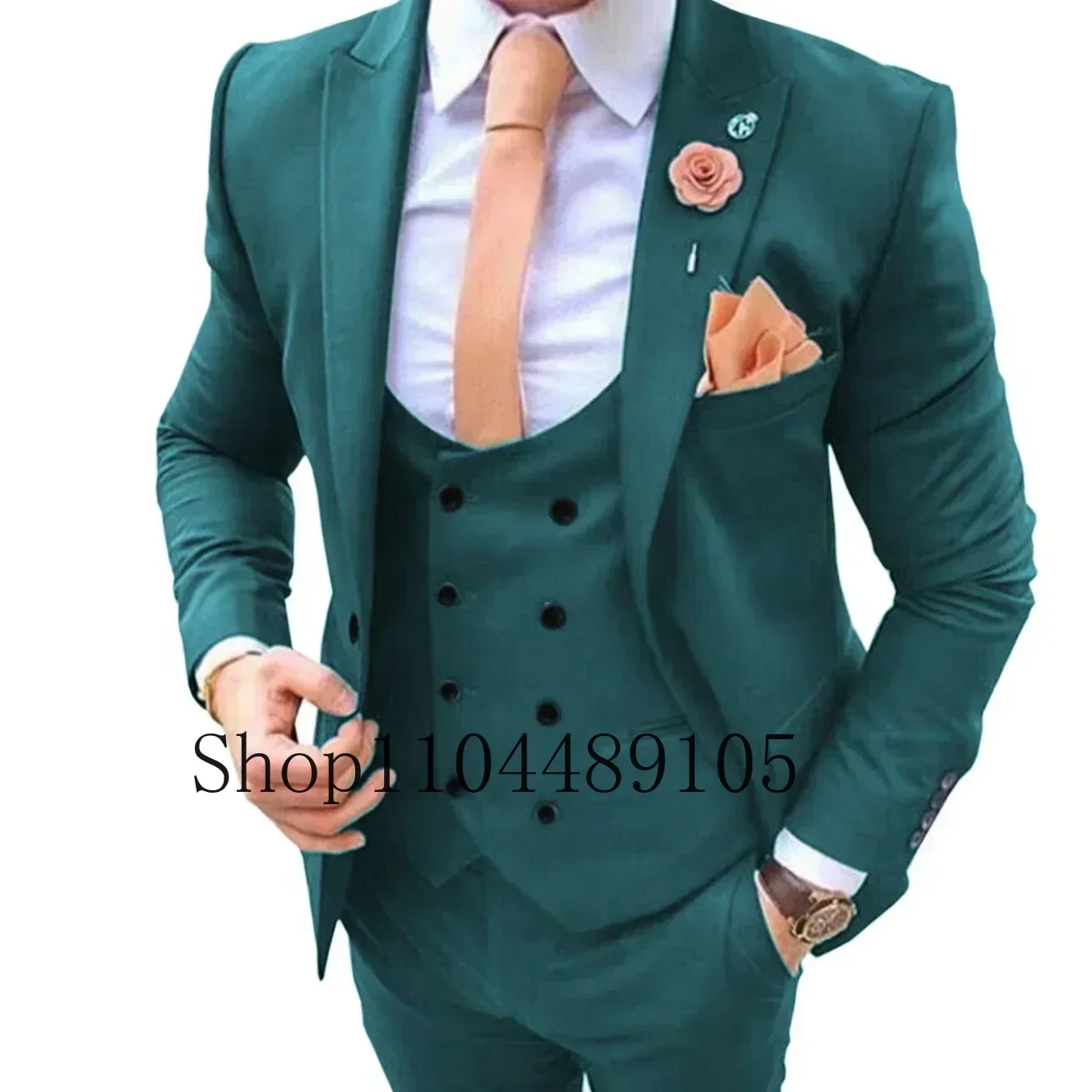 Suits for Men  Tailor-made Suits One Button Solid Color Formal Business Suits Customized on Demand for Circus Costume Graduate