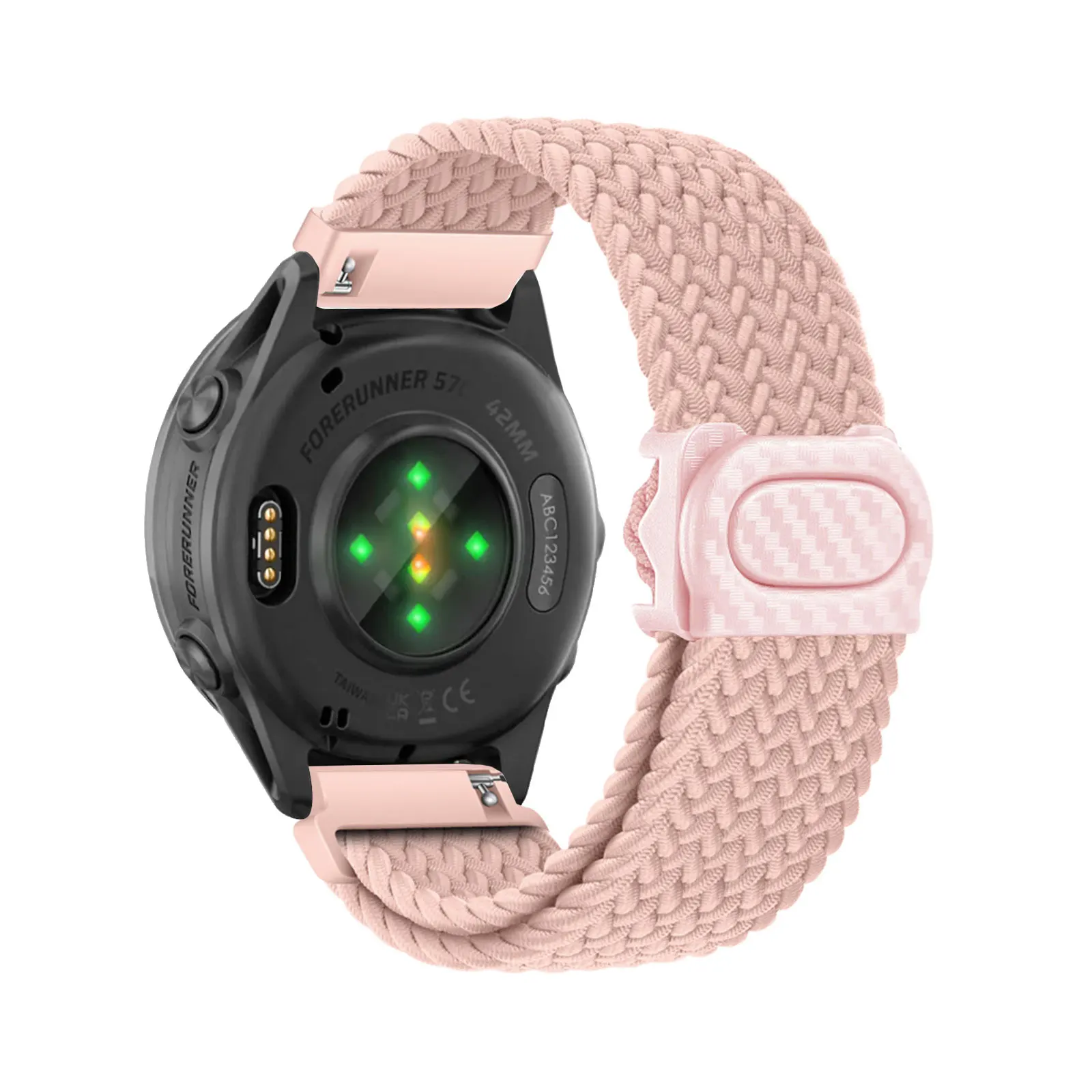 

Elastic Nylon Bands for Garmin Forerunner 570 42mm Band, Plastic Buckle Adjustable Nylon Strap