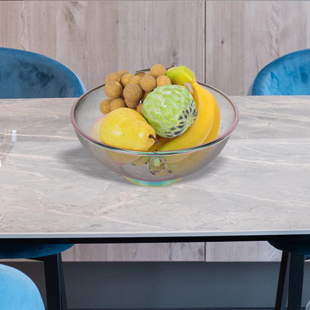 

Ситечко-дуршлаг из нержавеющей стали для кухни, корзина для слива воды при мытье риса и овощей, миска-фильтр с мелкой сеткой, кухонный инструмент