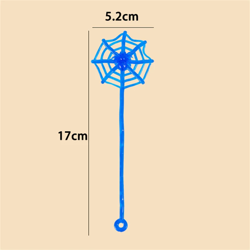 5/10/50PCS Random Color Stretchable Climbing Spider Web Tricky Toys Kids Birthday Party Baby Shower Gift Rewards Halloween Party