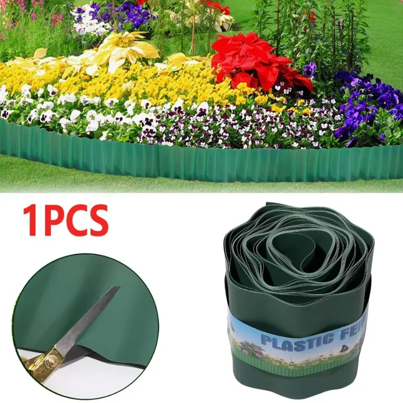 Landscape Edging Border 1PCS Fence for Garden Flower Bed Farm Lawn Trellis Frame Pressure Treated Wood Nature Type
