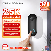 IMILAB Smart Home Video Doorbell Camera WiFi 2.5K Security Protection Human Detection Local Storag Instant Alert 5200mAh