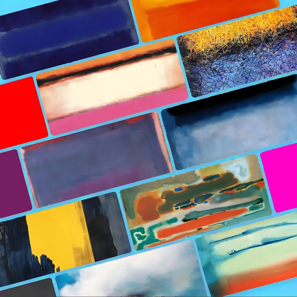 Mark Rothko Abstract art Mouse Pad Non-Slip Large Desk Mat Thick Stitched Edge Gaming Mousepad