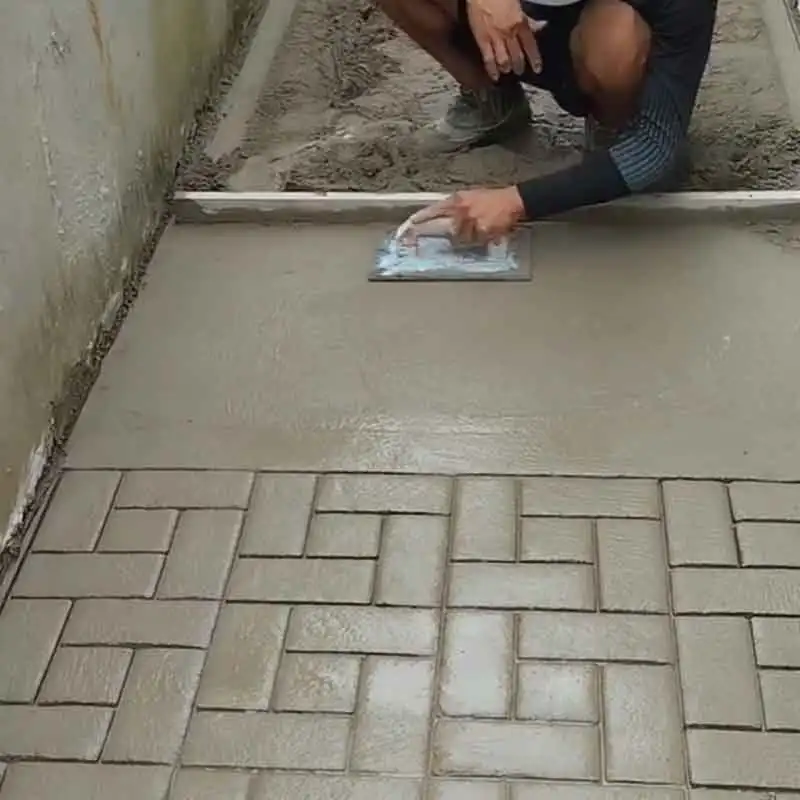 Concrete Stamped Mold for Garden Courtyards Anti-Slip Pavement Construction Steel Material