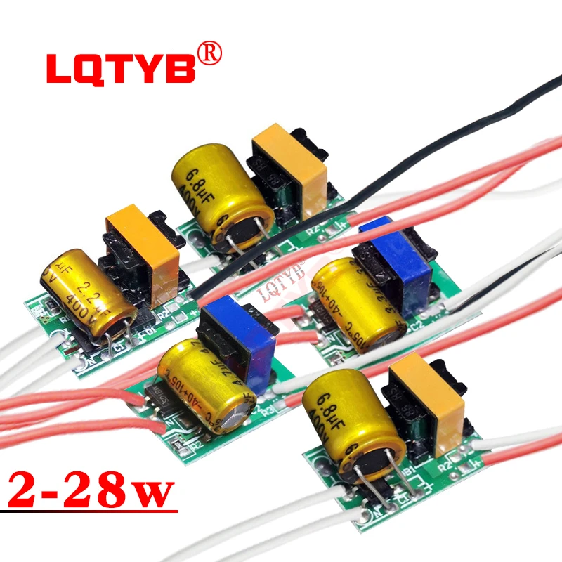 5-10pcs 5W 7W 9W 12W 18W 28W 120mA LED constant current lamp transformer AC165-265V LED lamp DIY power adapter