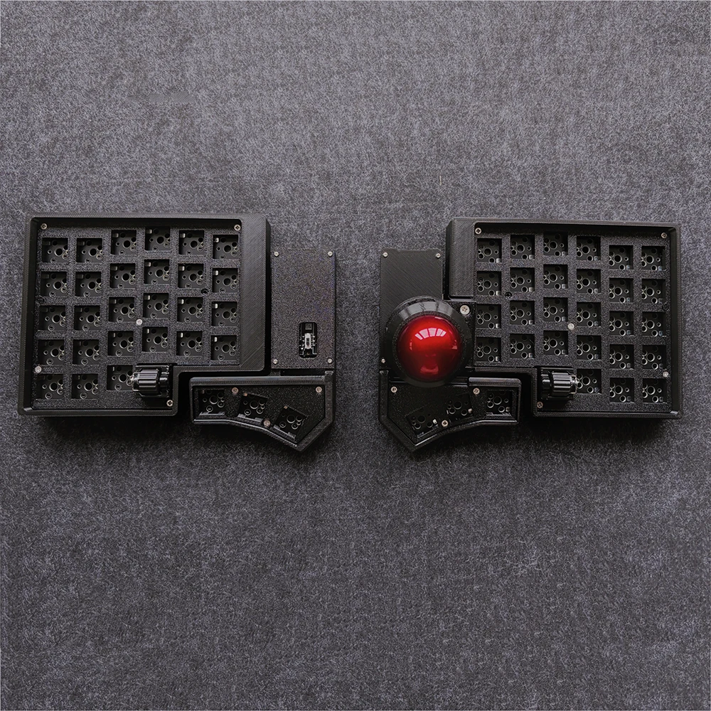 ZMK Keyboard Kit Trackball Bluetooth Roller Hotswappable Mechanical Gaming Keyboard Ergonomic Split Keyboard CCK-Ball
