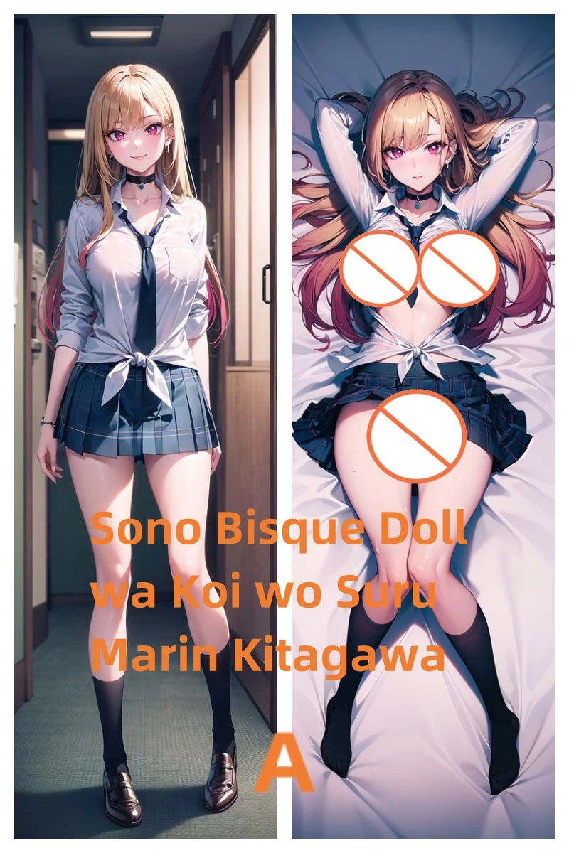 

Dakimakura Anime Pillow Case Sono Bisque Doll wa Koi wo Suru Marin Kitagawa Double-sided Print Of Life-size Body Pillowcase