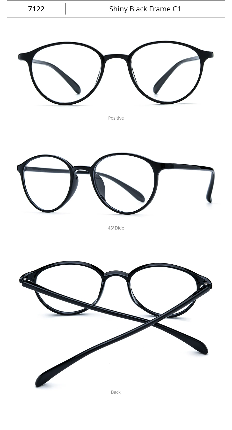 NIANZHEN TR90 Brillengestell, Damen, ovales Design, Markenbrille, Herren, ultraleicht, Retro-Vintage-Brille, 7122 – Detail 15