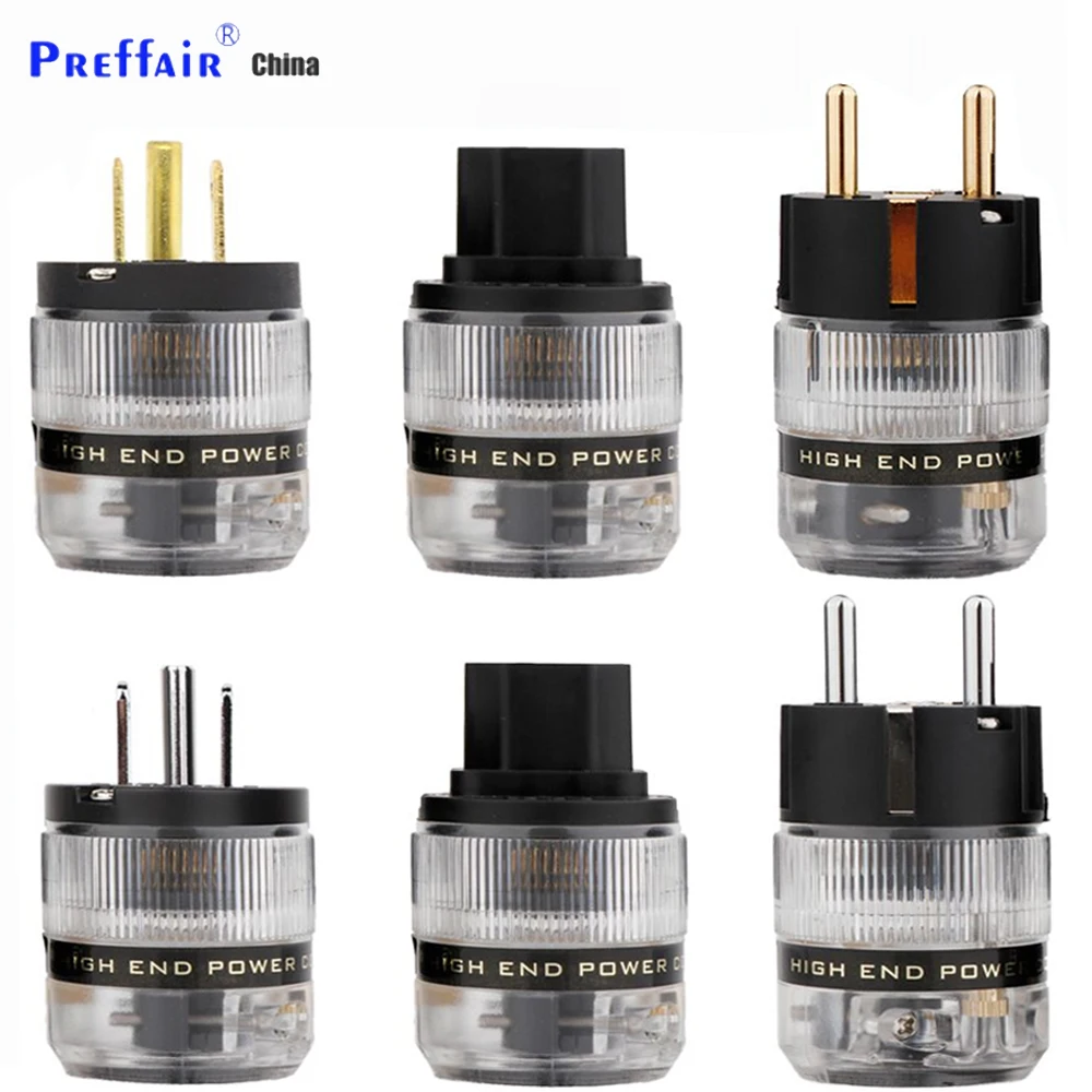 Hi end us/eu Wechselstrom stecker Netz stecker iec c15 Buchse Wechselstrom stecker für DIY Audio Stromkabel – Detail 1