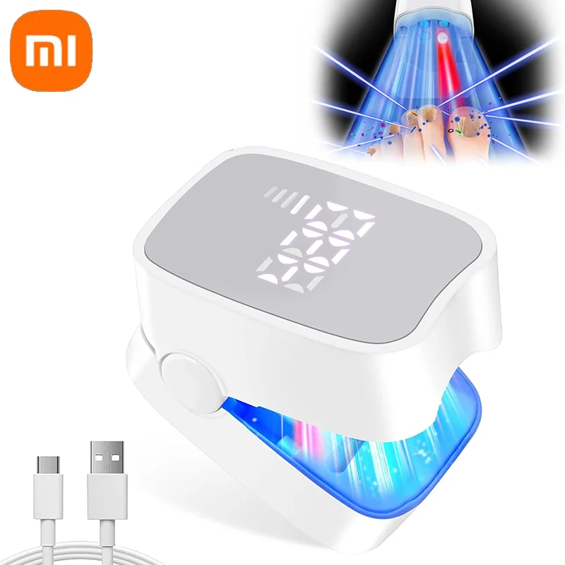 Xiaomi Nail Fungus Treatment LED Laser Device for Cleaning Onychomycosis 905nm Infrared Light 470nm Nail Salon Type-C Charge New