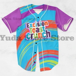 Excision toast crunch cereal killer t-rex rave baseball jersey for edm festivals