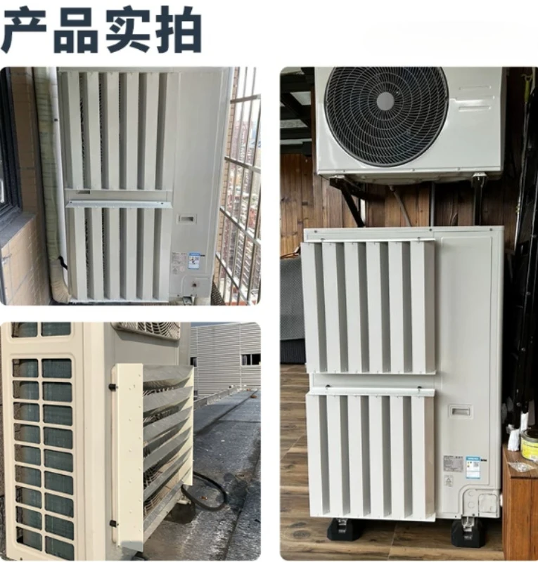 Aluminum Alloy External Wall Louver Vent, Rainproof Air Ventilation Grille with Mounting Screws for Building Ventilation Exhaust