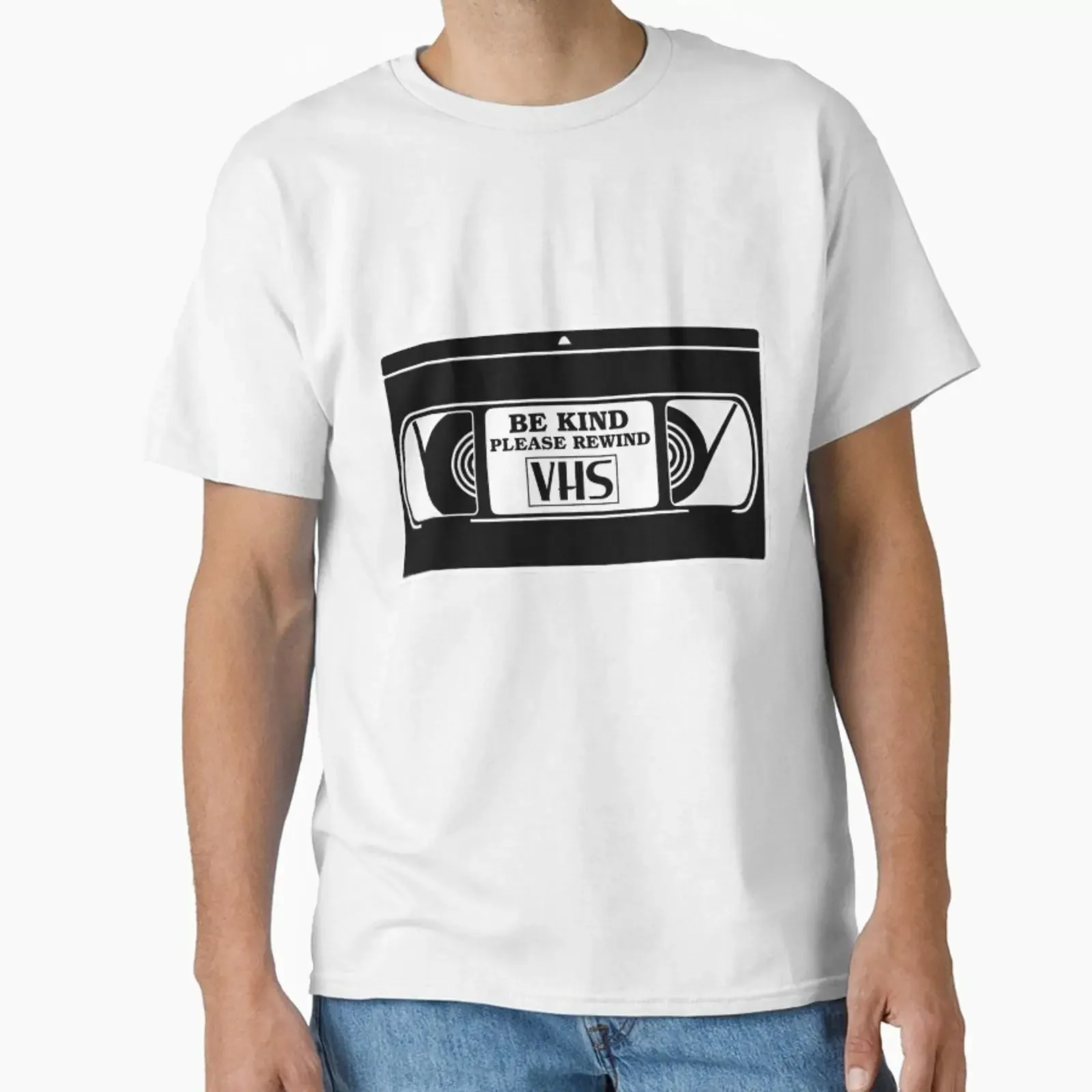 Be Kind Please Rewind VHS Video Tape designed and sold by Epitome Girl vintage Washed Casual Versatile Slightly