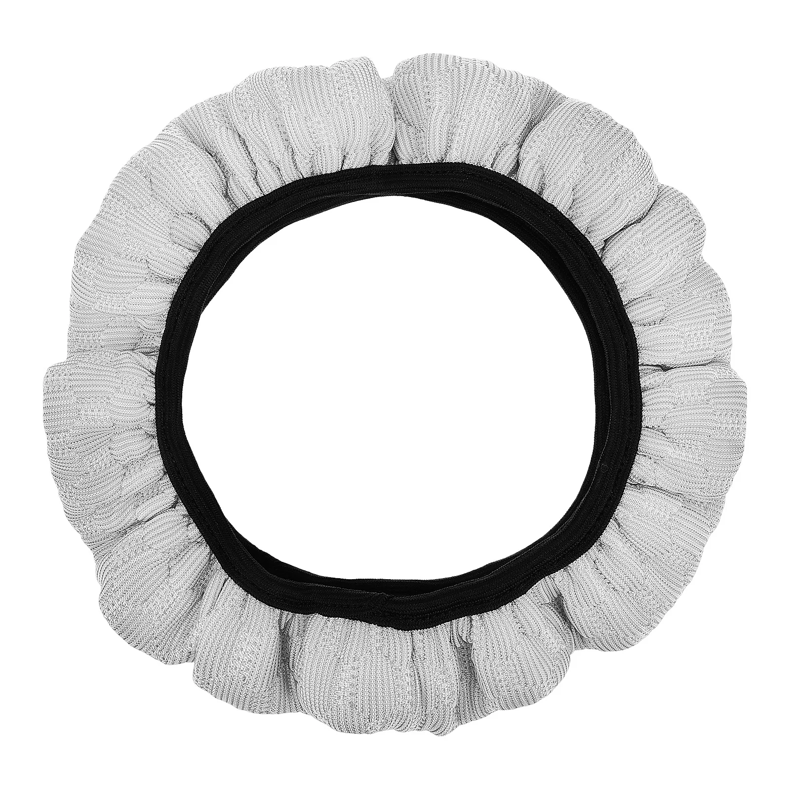 

Stretch Steering Wheel Cover Universal Fit Anti-Slip Cooling Fabric Car Interior Accessories Decorative Auto Steering Cover For