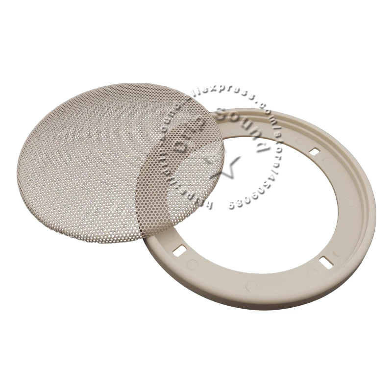 For 4" Inch Speaker Grill Cover Audio Decorative Circle Metal Mesh Protection Conversion Net 142mm Black/White/Beige/Silvery