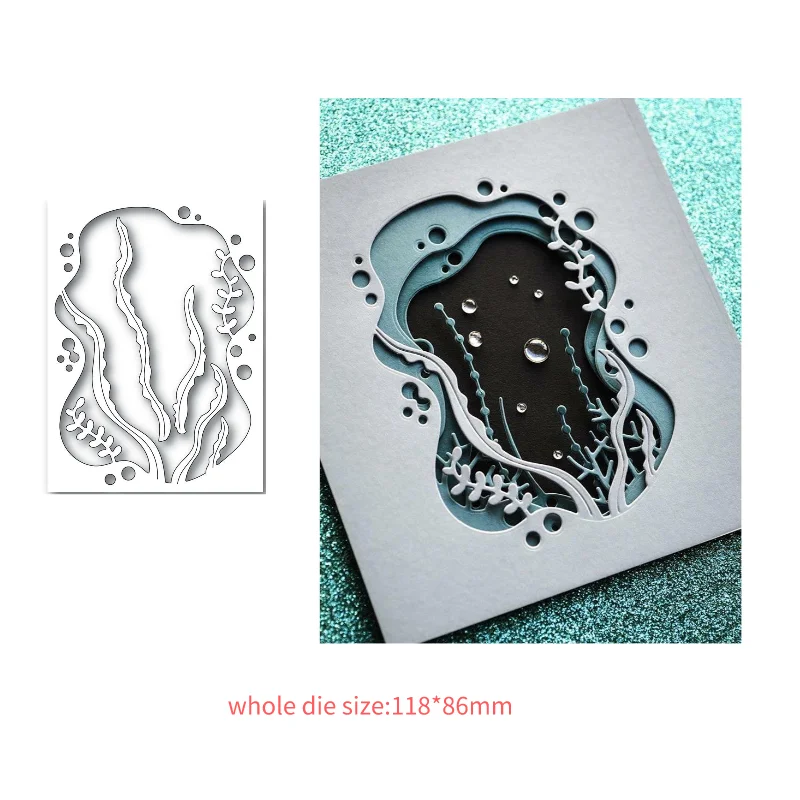 2021 New Stencil Aquatic Theme  Metal Cutting Dies For ScrapBooking Practice Hands-on DIY Album Card Handmade Tools