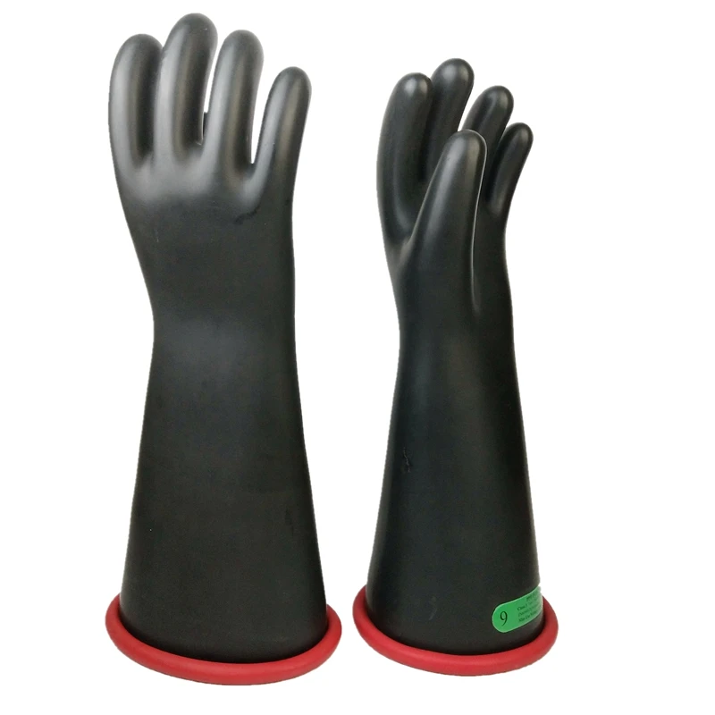 

2025Safety Dielectric Gloves Seamless Bio-color Gloves EN60903 Class 3 AC Volt Insulating Electrical Gloves Rating