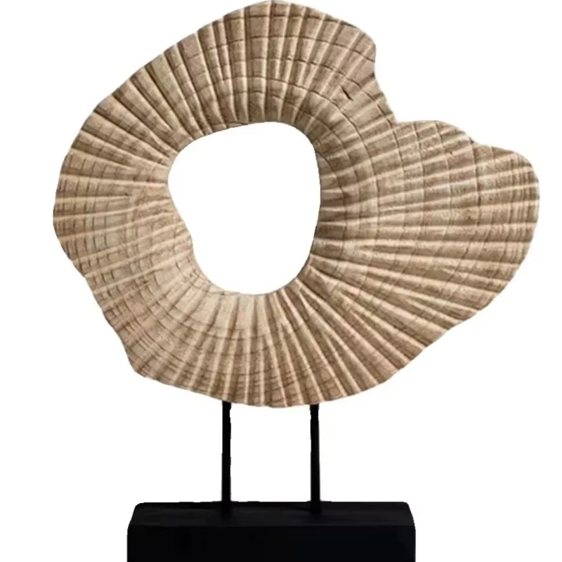 

Modern minimalist twist yellow resin artist home decoration creative geometric crafts original design