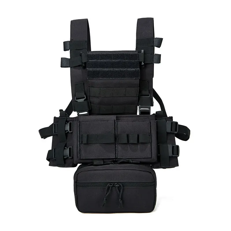 Hunting Combat Tactical MK3 Chest Rig Mini Outdoor Airsoft MOLLE System Duty Vest Military Carrier Chest Vest with Mag Pouch