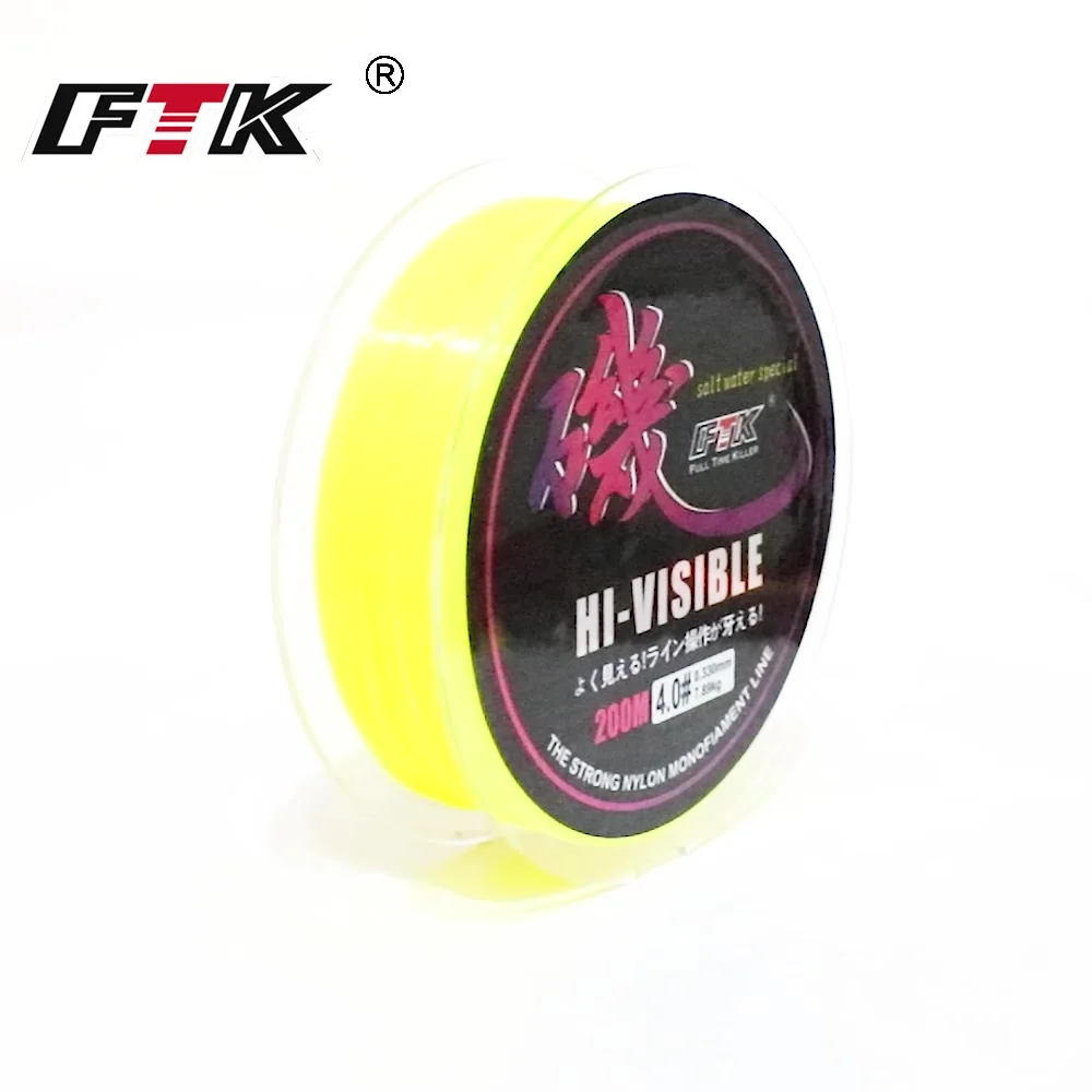 FTK 200M Rock Fishing Line Semi Floating Boat For Sea Saltwater Fishing Super Wear-resistant And Strong Fishing Equipment