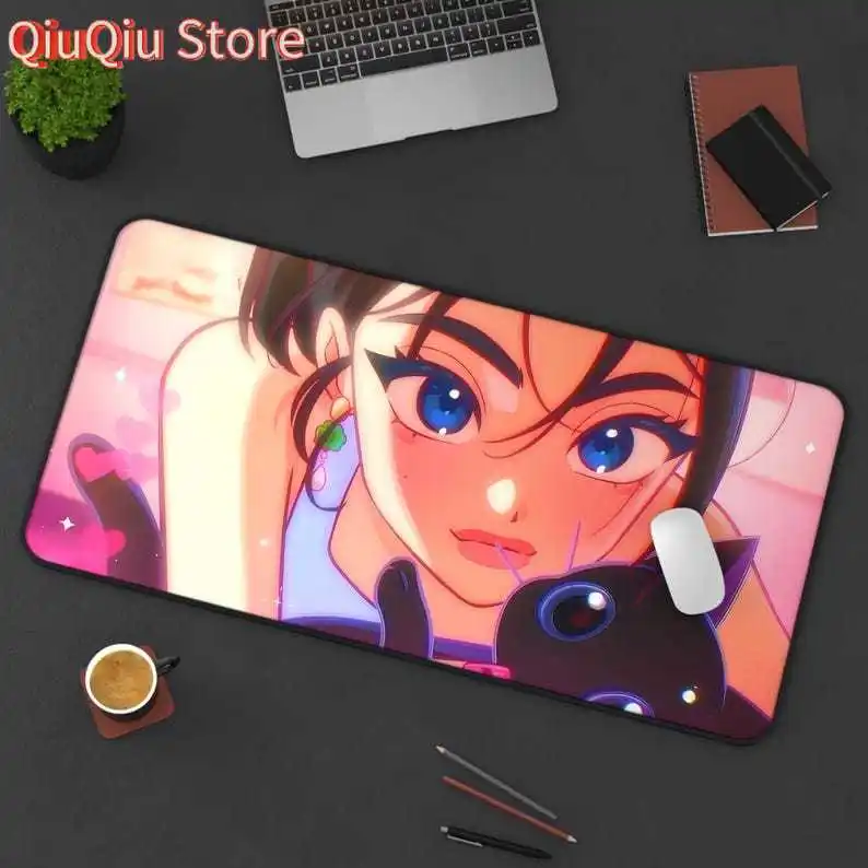 

Симпатичный настольный коврик Waifu | Игровой коврик в стиле аниме | Коврик для мыши Kawaii | Большой ПК Мат | Нескользящий | Прочный | Подарок геймеру | Аниме Арт