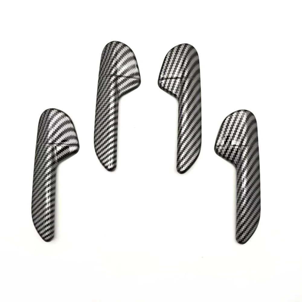ABS Carbon Fiber Color Interior Door Handle Decoration Cover For JEEP Avenger