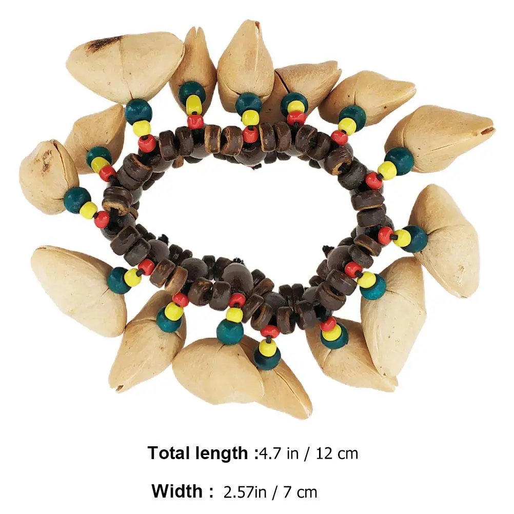 Shell H Bell Wooden Kids Toys Dance Wrist Musical Instrument Bracelet Kids Drum Bell Stylish Creative Toy