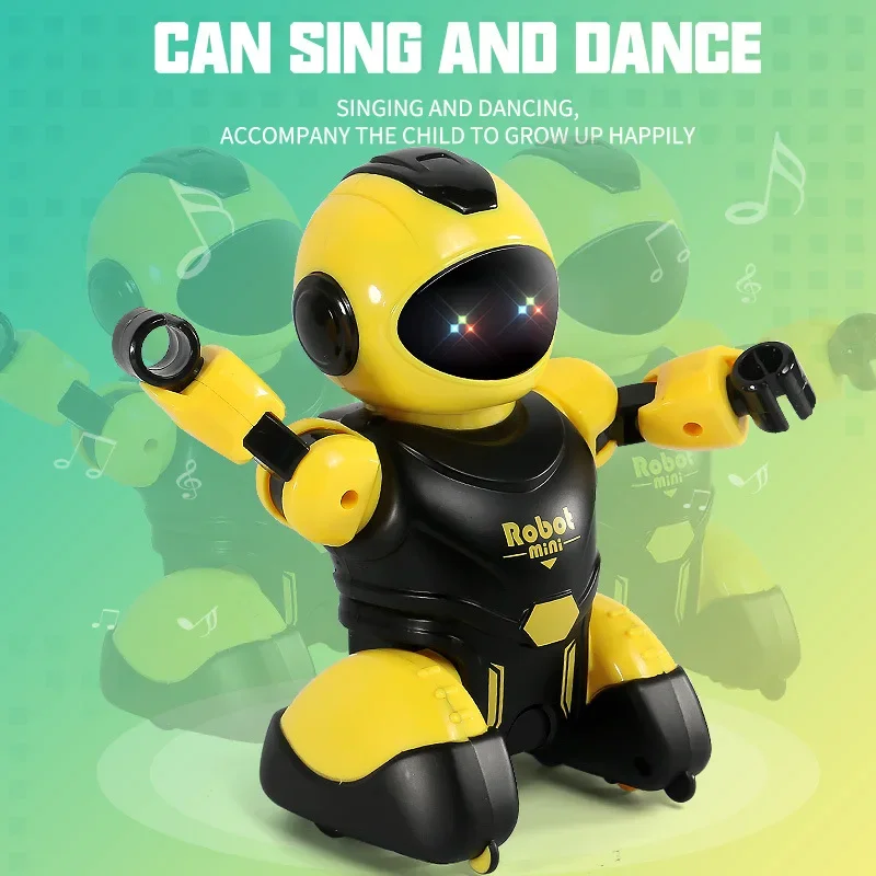 Smart Remote Control Robot with Lights Kids Toy Infrared RC Dance Robots Intelligent Programming Robots Boy Toys Children's Gift