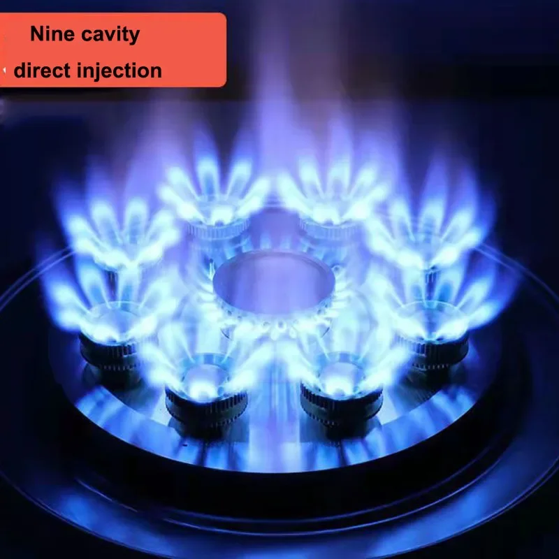 

Natural Gas Liquefied Gas Cooktop 2 Pots Gas Stove Dual Use Embedded Table Home Catering Equipment Tempered Glass Energy Saving