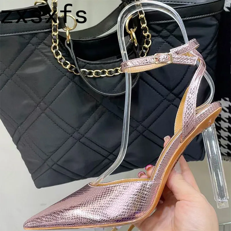 

High Quality Summer New Silk Thin High Heels Sandals for Womrn Pointed Toe Buckle Strap Pumps Brand Sexy Wedding Party Shoes