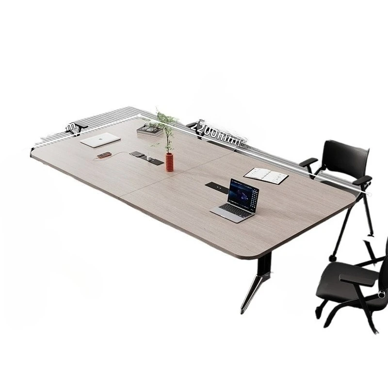 Foldable conference table training table and chair  movable splicing learning calligraphy table
