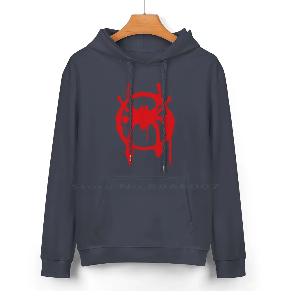 Into The Spider-Verse Cotton Hoodie Sweater 24 Colors Miles Morales Spiderverse Spider Verse Comics Red Black Movies Peter