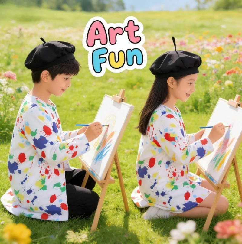 

Детский костюм маленького художника: Набор для ролевых игр, наряд для дошкольных выступлений, тематическое платье для вечеринки с рисунками