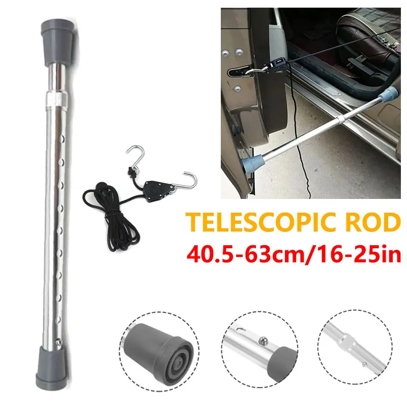 40-63cm Telescopic Rod Auto Hood Support Column Repair Tool With tool Rope Adjustable Length Metal Rod Be Non-Slip Dent Repair