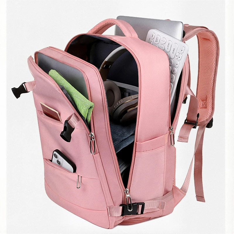 حقيبة ظهر للكمبيوتر المحمول للأعمال ذات سعة كبيرة للجنسين، حقيبة مدرسية عصرية للسفر في الهواء الطلق للرجال والنساء الطلاب Mochilas Hombre #4