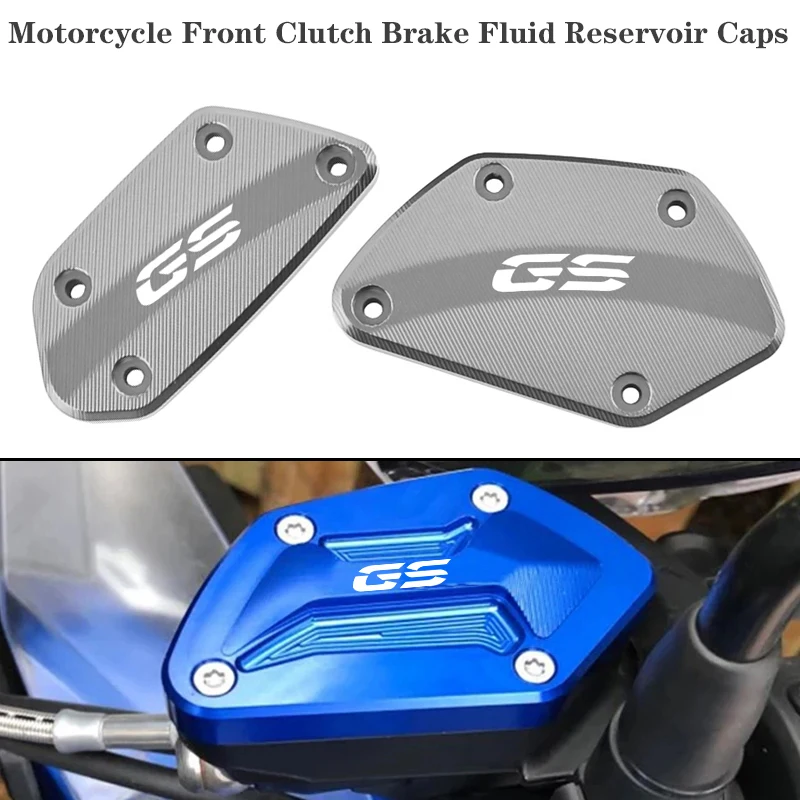 

For BMW R 1200 GSA R1200GS R1250GS Adventure R1250 GS Motorcycle Aluminum Front Clutch Brake Fluid Reservoir Caps Oil Tank Cover