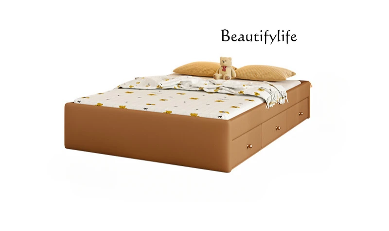 

Rainbow high box storage bed air pressure box storage tatami room with fence