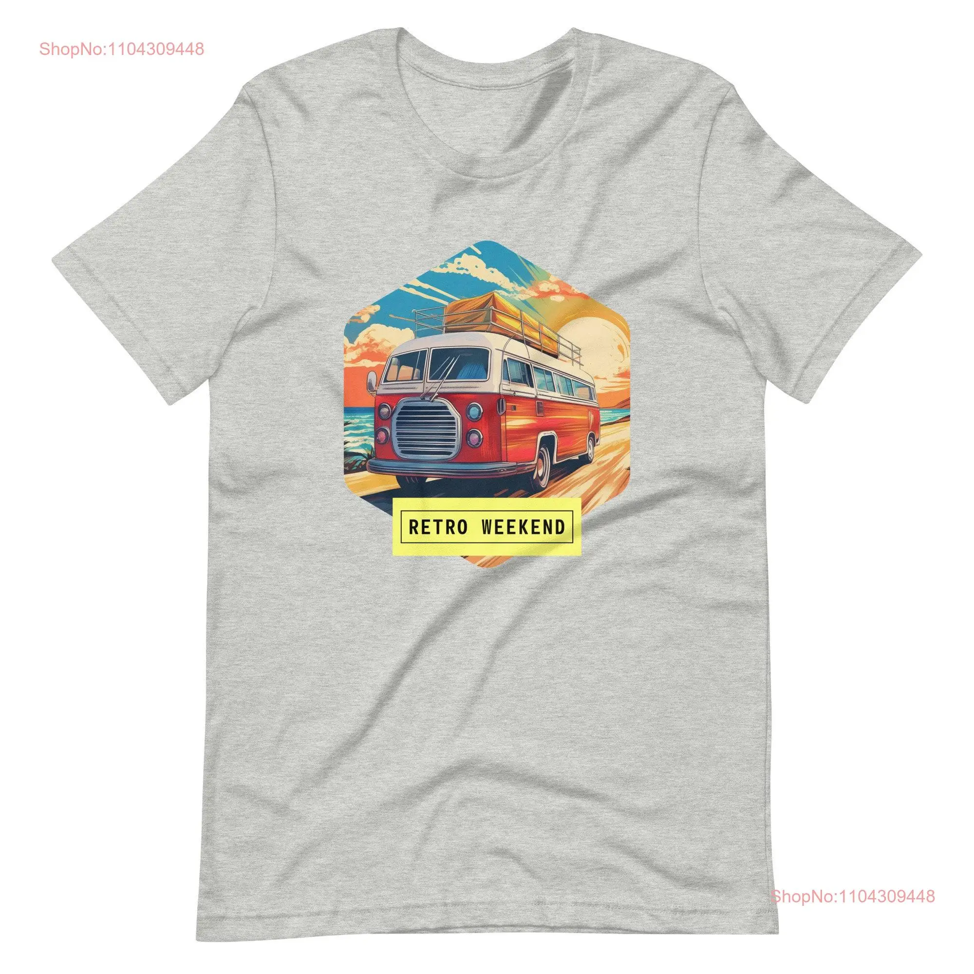 Retro Weekend T Shirt Vacation Camping Road Trip Driving Staple  long or short sleeves