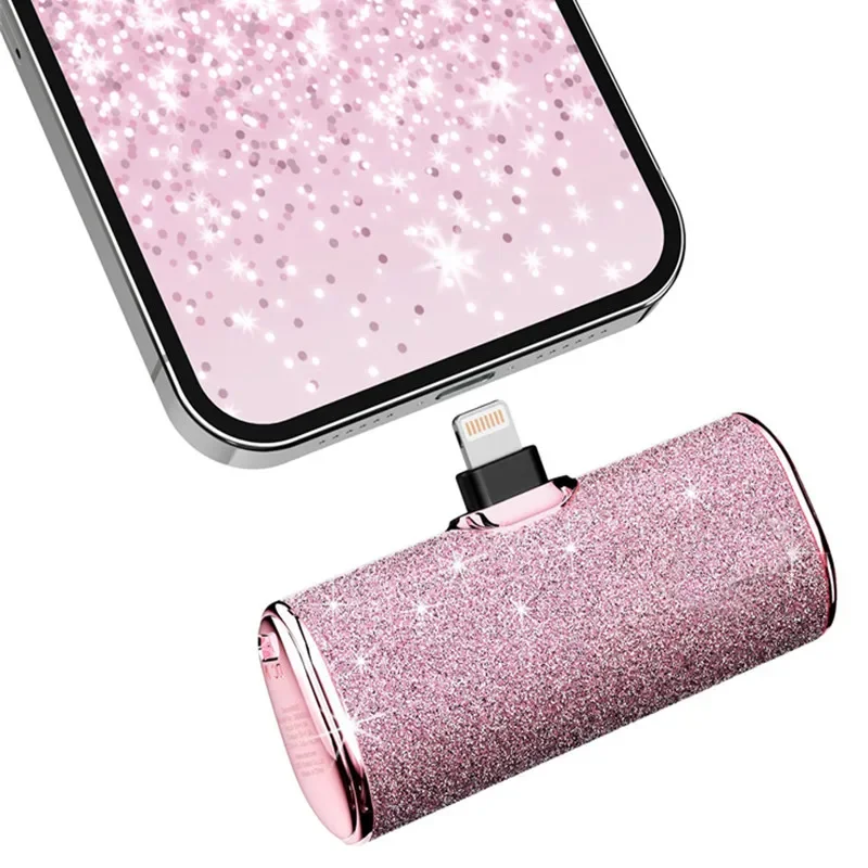 Power Bank Shiny Diamond Fashion High Quality 5000mAh Portable Charger Mobile Power Bank Power Banks Fast Charging