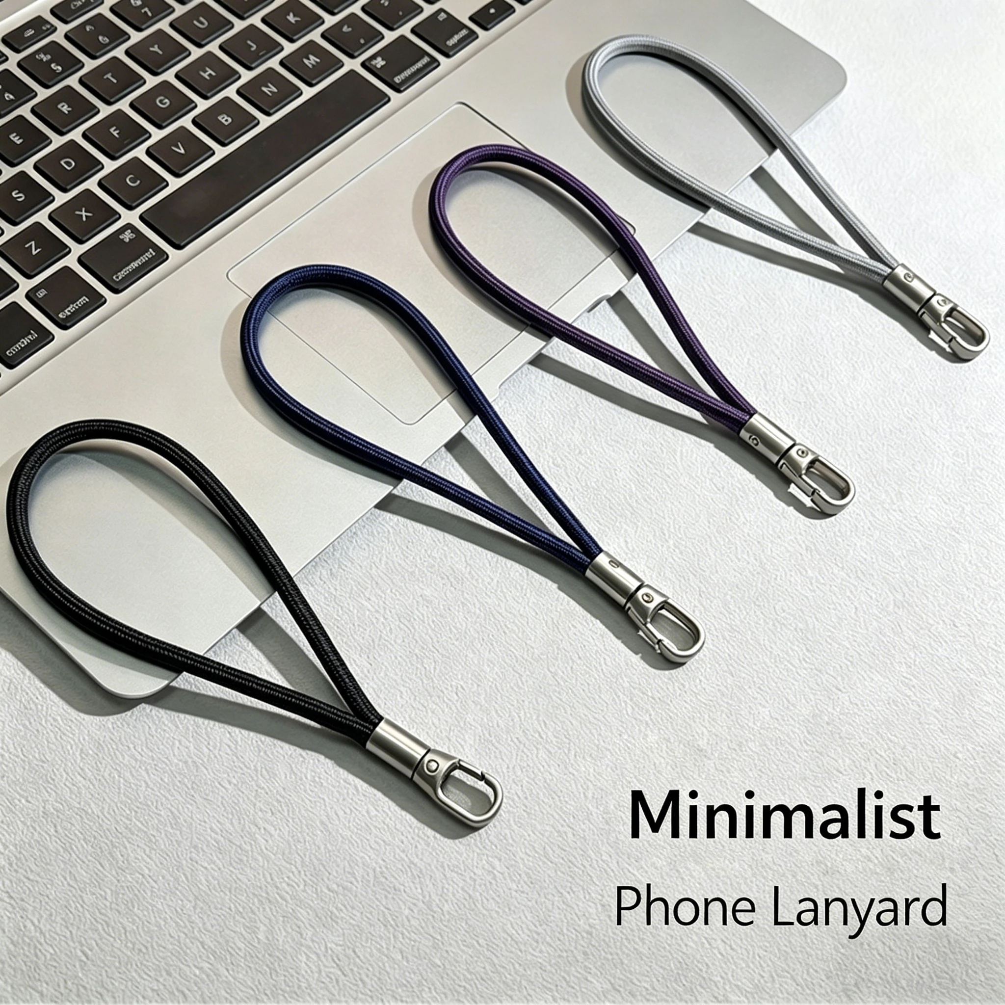 

6mm Braided Phone Lanyard with Anti-Drop Feature Secure Zinc Alloy Lock And 360° Rotating Clasp for Phones And Keys
