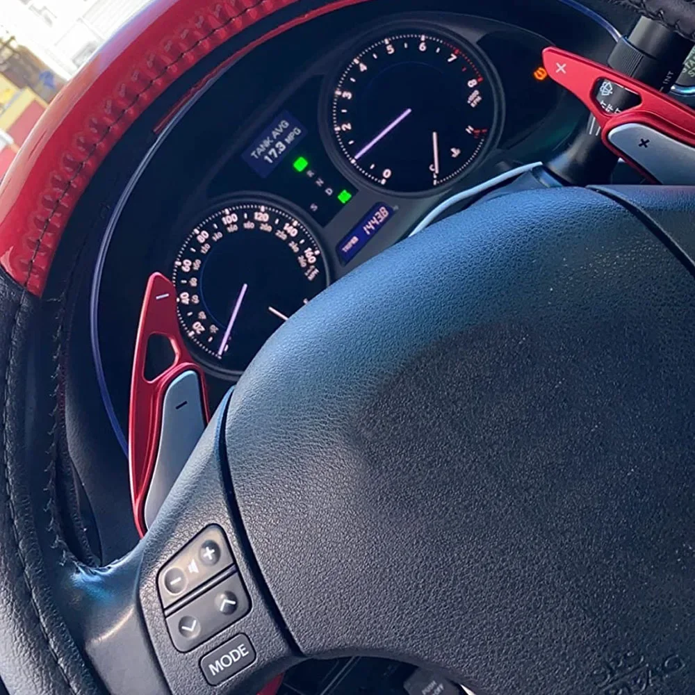 

Steering Wheel Accessories Shift Paddle Shifter Extension Aluminum Alloy Blue Trim Cover for Lexus IS 2006 - 2009 2010 2011 2012