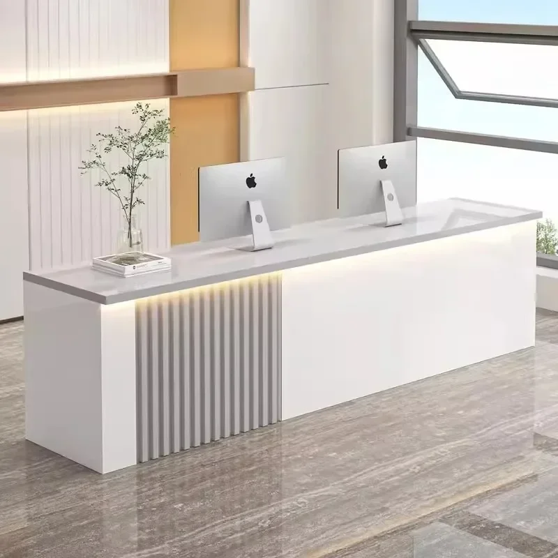 مكاتب الاستقبال الاسكندنافية المطبخ الفاخرة مكاتب الاستقبال الحديثة صالون تجميل Mostrador Negocio الأثاث التجاري